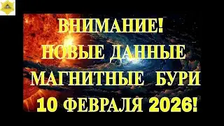 ВНИМАНИЕ!  НОВЫЕ ДАННЫЕ!  МАГНИТНЫЕ  БУРИ 10 ФЕВРАЛЯ 2026!