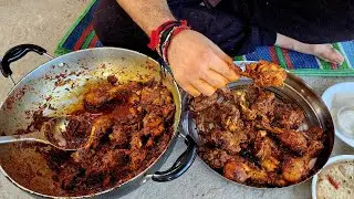 Badmosh Chicken Kadai | Badmos Mushroom Chicken Kadai Recipe