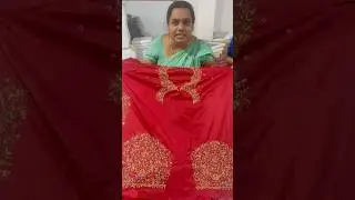 &ldquo;❤️ Red Cloth, Lavender Thread Maggam Blouse | Trending New Designs 2025 | Radha Collections&rdquo;