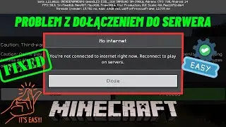 Napraw &bdquo;Nie masz teraz połączenia z Internetem&rdquo; podczas dołączania do serwera w Minecraft (NAJNOWSZE