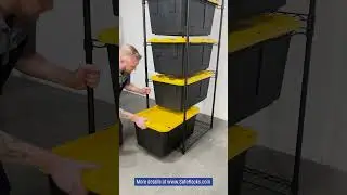 Демонстрация стеллажа для контейнеров SafeRacks на 27 галлонов #решениядляхранения #дляпроверкиме...