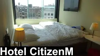 Hotel CitizenM Rotterdam Holland (actual video by a real guest)