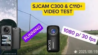 🎥 SJCAM C300 (left) &  SJCAM C110 + (right) Action Camera Video Test  | Budget 4K Camera Review