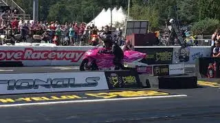 LOVE THAT SOUND! NHRA Pro Stock Motorcycle Champ Jerry Savoie makes Strong Pass on Suzuki