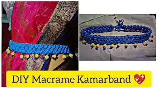 Macrame Kamarband banane ka aasan tarika || How to make macrame belt|| Easy macrame tutorial ||