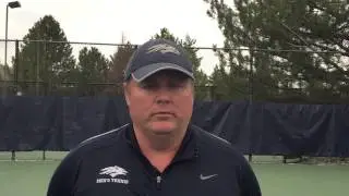 Head men's tennis coach Erik Burton talks about Nevada's matches at Stanford and Cal this