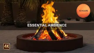 Desert Oasis Fire | 10 Hours of Relaxation