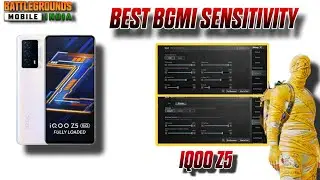 Best bgmi sensitivity settings for iqoo z5 5g mobile🔥 iqoo Mobile bgmi sensitivity settings #bgmi