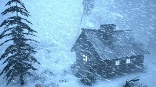 BRUTAL ALASKAN WINTER with EXTREME COLD and Blizzard for Sleeping | Frozen Frontier Night 2026