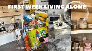 ПЕРВАЯ НЕДЕЛЯ ЖИЗНИ ОДНОЙ В НОВОЙ КВАРТИРЕ | Покупка продуктов, новая мебель, МНОГО покупок + МНО...