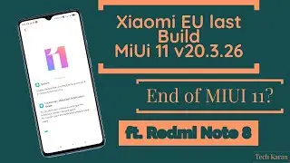 [ROM][MIUI 11] Xiaomi EU last Build v20.3.26 | End of MIUI 11?? | ft. Redmi Note 8🔥🔥