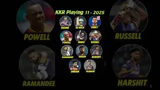 KKR Best Playing 11 For IPL 2025🔥