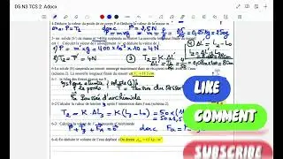 Contr&ocirc;le N 3 Semestre 1 Physique chimie -Tronc commun-فرض محروس رقم 3 جدع مشترك