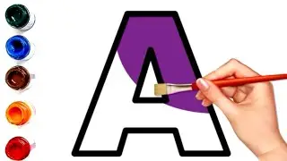 ABCDEFGHIJKLMNOPQRSTUVWXYZ & 1234567890 Drawing For Kids / Easy ABC Tracing and Coloring For Kids 