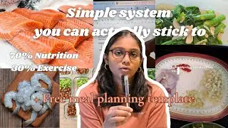 Health System To Actually Achieve Your Health Goals | Meal Planning + 12-Week Tracker