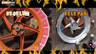 Cara Spray Rim Motor Dengan Titanium Effect -  Samurai Paint Malaysia