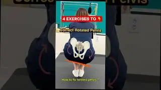 Fix twisted pelvic, Hip Pain & Sciatica👉 10min Routine to follow along everyday#lower back pain