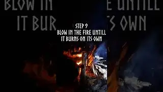 HOW TO START A FIRE in WINTER #survival #snowcamp #bushcraft #campping #campfire