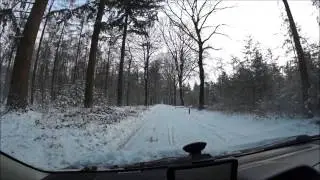 rijden in de sneeuw