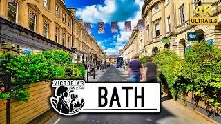 My Walk Around Bath, UK: Bathe In Its Beauty! Feat. Roman Baths And Abbey [4K]