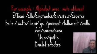 French alphabets with different pronunciation group