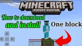 How to download one block survival in minecraft | Minecraft one block map ko kaise download kare