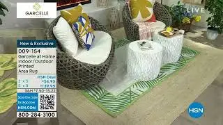 Garcelle at Home Indoor/Outdoor 3' x 5' Printed Area Rug