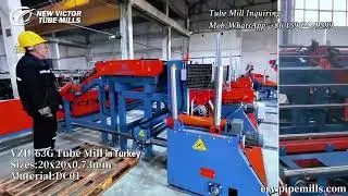 VZH-63G High Speed Tube Mill is running in Turkey, pipe mill, steel pipe making machine