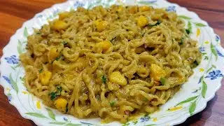 Corn cheese maggi | Street Style Cheesy Corn Maggi | Cheese Corn Maggi Recipe