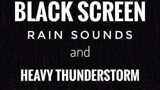 BLACK SCREEN - Thunderstorm in the Deep Forest — Heavy Rain for Emotional Reset & Relaxation