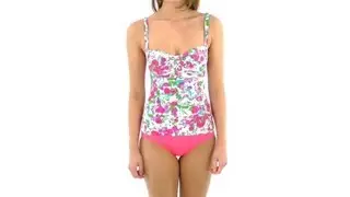 BLEU Rod Beattie Women's Rise & Shine Over The Shoulder Tankini Top | SwimOutlet.com