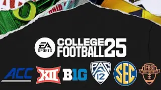 College Football 25 Power Five Conferences and FBS Independent Teams | Sports Game Stadiums 🏟 🏈