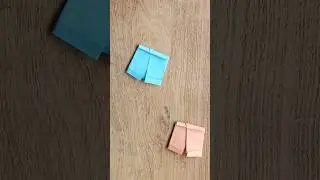 Origami Shorts | DIY Paper Pants #viral #shorts