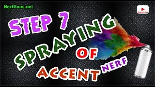 Spraying of Accent Color on Nerf Gun | Step 7 - Part 14