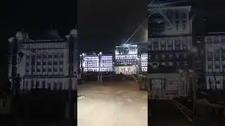Telangana's New Secretariat Building in Hyderabad during night time #shorts