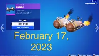 Rare Dirigible glider returns! | Fortnite: Battle Royale Item Shop: 2.17.2023