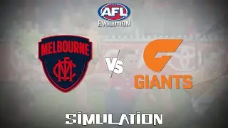 AFL Evolution (2017) - Melbourne Demons vs Greater Western Sydney Giants [Gameplay Simulation]
