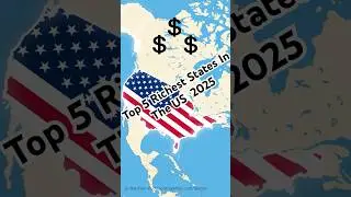 Top 5 Richest States in America (By GDP) !