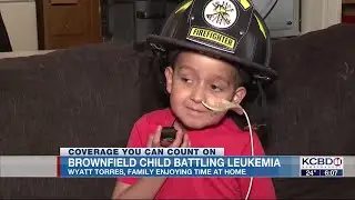 Brownfield child battling leukemia decides to return home after latest treatment in Fort Worth