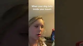 When your dog licks inside of your mouth