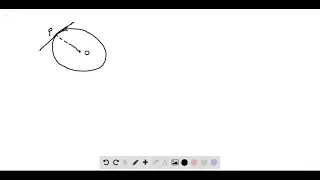 Show, using implicit differentiation, that any tangent line at a point P to a circle O is perpendic&hellip;