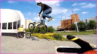 ПАРКОВЫЕ ПОГНАЛИ BMX STREET :D сельский стиль bmx day # 75