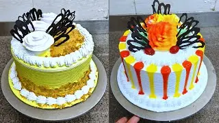 🎂Amazing Round Cake Decorating Ideas 2025/Round Cake Design/Anniversary Cake/Birthday Cake Design