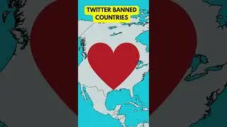 Countries Where Twitter is completely Banned 🤯 | #shorts