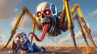 🎂🚜Judy's birthday encounters mutated skeleton excavator!🐰💥