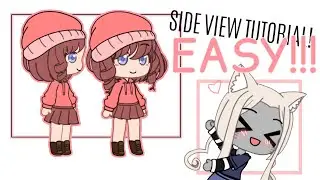 Side View Gacha tutorial EASY PEASY ùwú || GachaMake || !TEMPLATES IN DESCRIPTION!