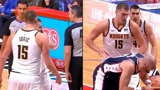 Nikola Jokic gets ejected after shoving Marcin Gortat | LA Clippers vs Nuggets