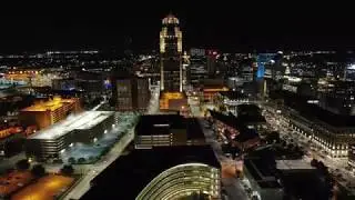 City Life| Smooth Jazz Music | DJI Timelapse | 4K | Sunset to Night Views | Des Moines, Iowa