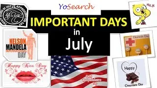 Important Days in July | July Important Days | Days in July | GK Updates