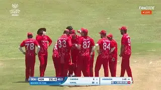 Denmark Cricket Bowling Wickets | Denmark vs Kenya (ICC Challenge League 2024 Round 1)